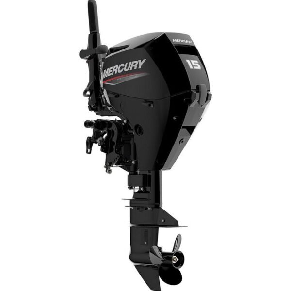 Mercury 15hp EFI Tiller FourStroke Outboard Motor - 15" Shaft, Manual Tilt/Trim, Electric Start w/ Manual Backup - Image 2