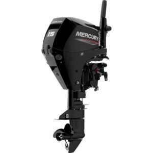 Mercury 15hp EFI Tiller FourStroke Outboard Motor - 15" Shaft, Manual Tilt/Trim, Electric Start w/ Manual Backup