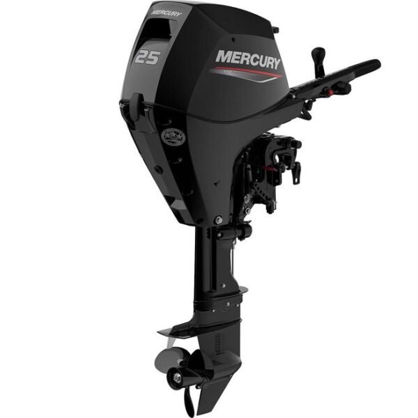 Mercury 25hp EFI Tiller FourStroke Outboard Motor - 15" Shaft, Manual Tilt/Trim, Electric Start